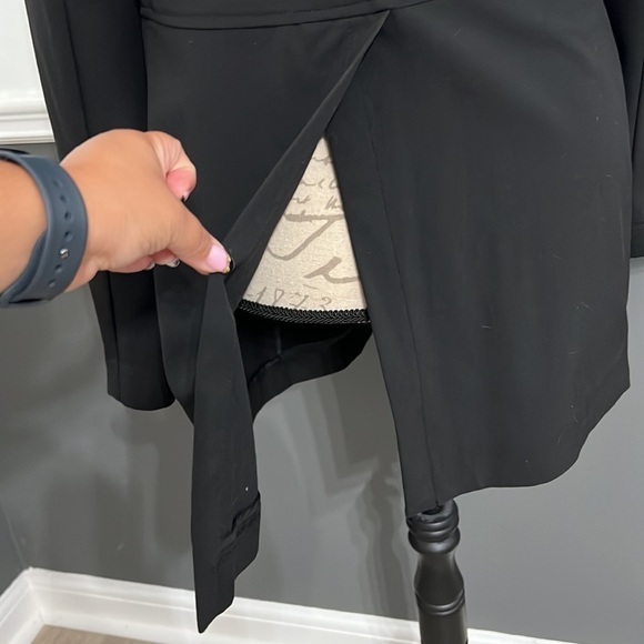 J.Jill Stretch Blazer Long 10 Black Long Sleeve 3 Button Down - Picture 7 of 7